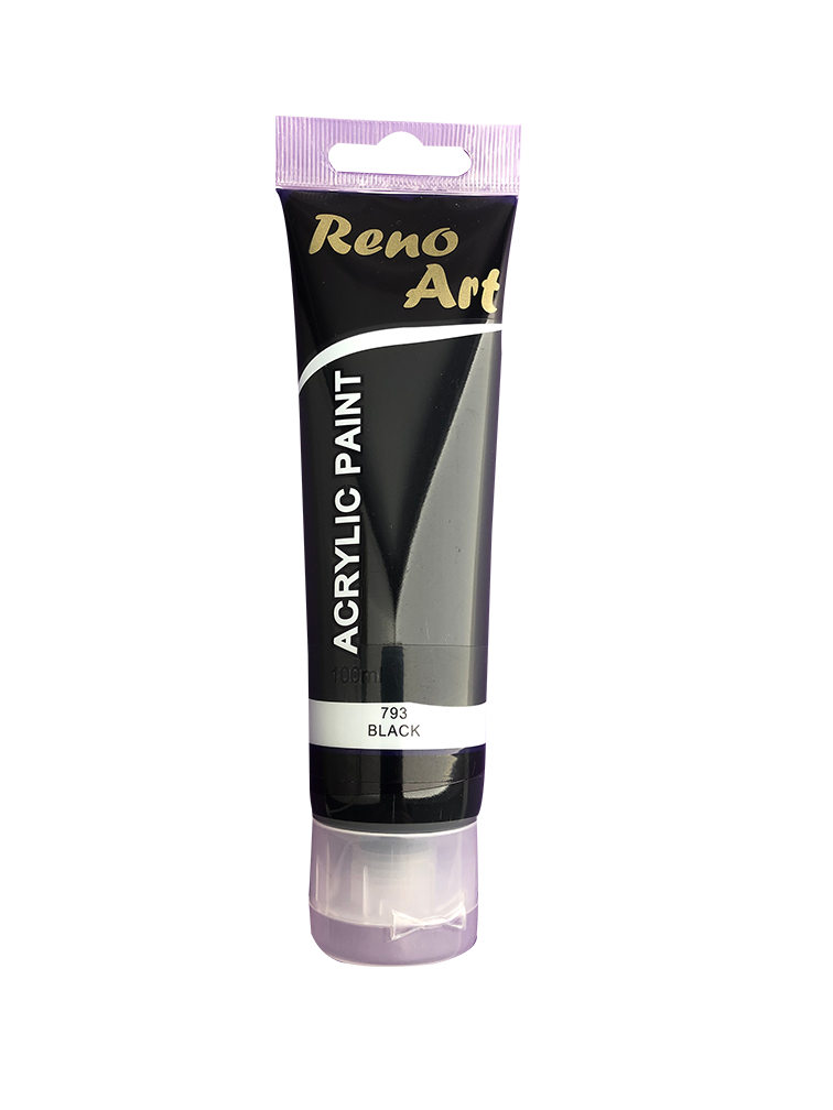 Carbon Black  colour acrylic paint