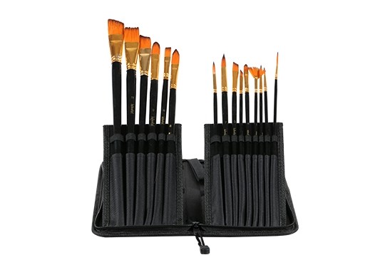 15Pcs Artist Paint Brushes Set