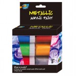 6*20ml Metallic Acrylic Paint