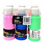 6*120ml Neon Acrylic Paint