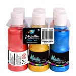 6*120ml Metallic Acrylic Paint