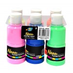 6*120ml Neon Poster Paint